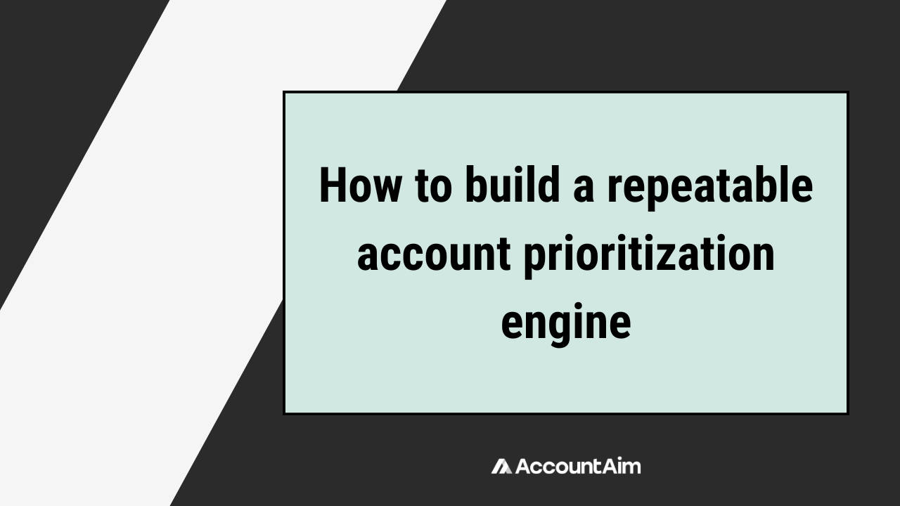 Repeatable account prioritization