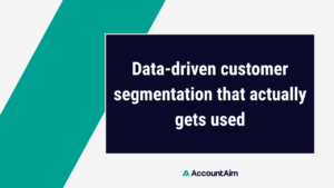 Data-driven customer segmentation