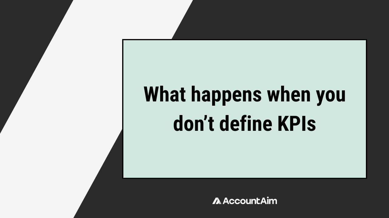 Undefined KPIs in RevOps
