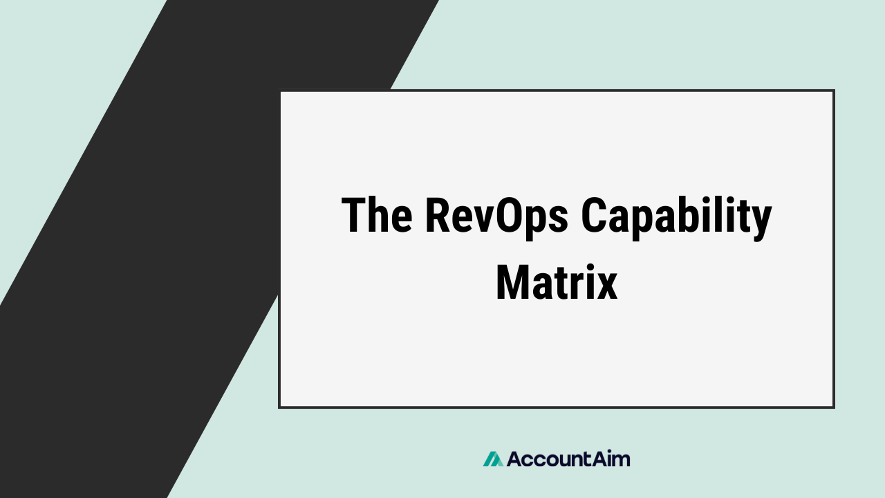 RevOps Capability Matrix