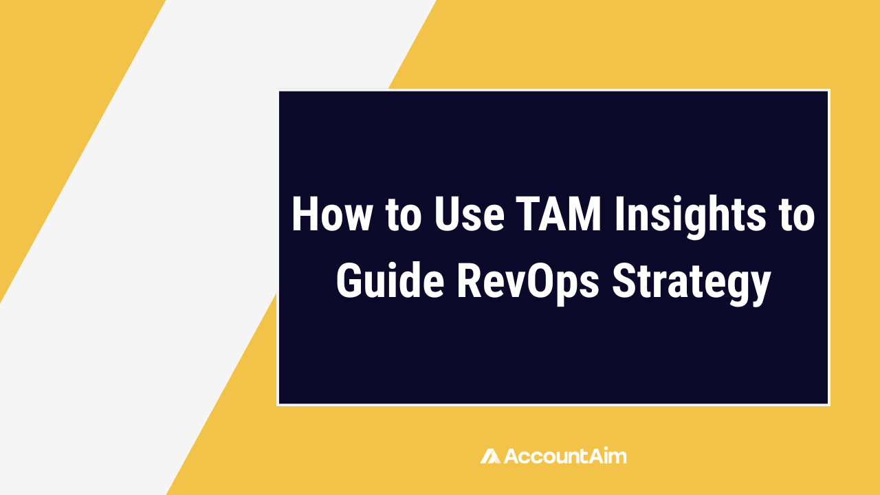 RevOps strategy for TAM insights