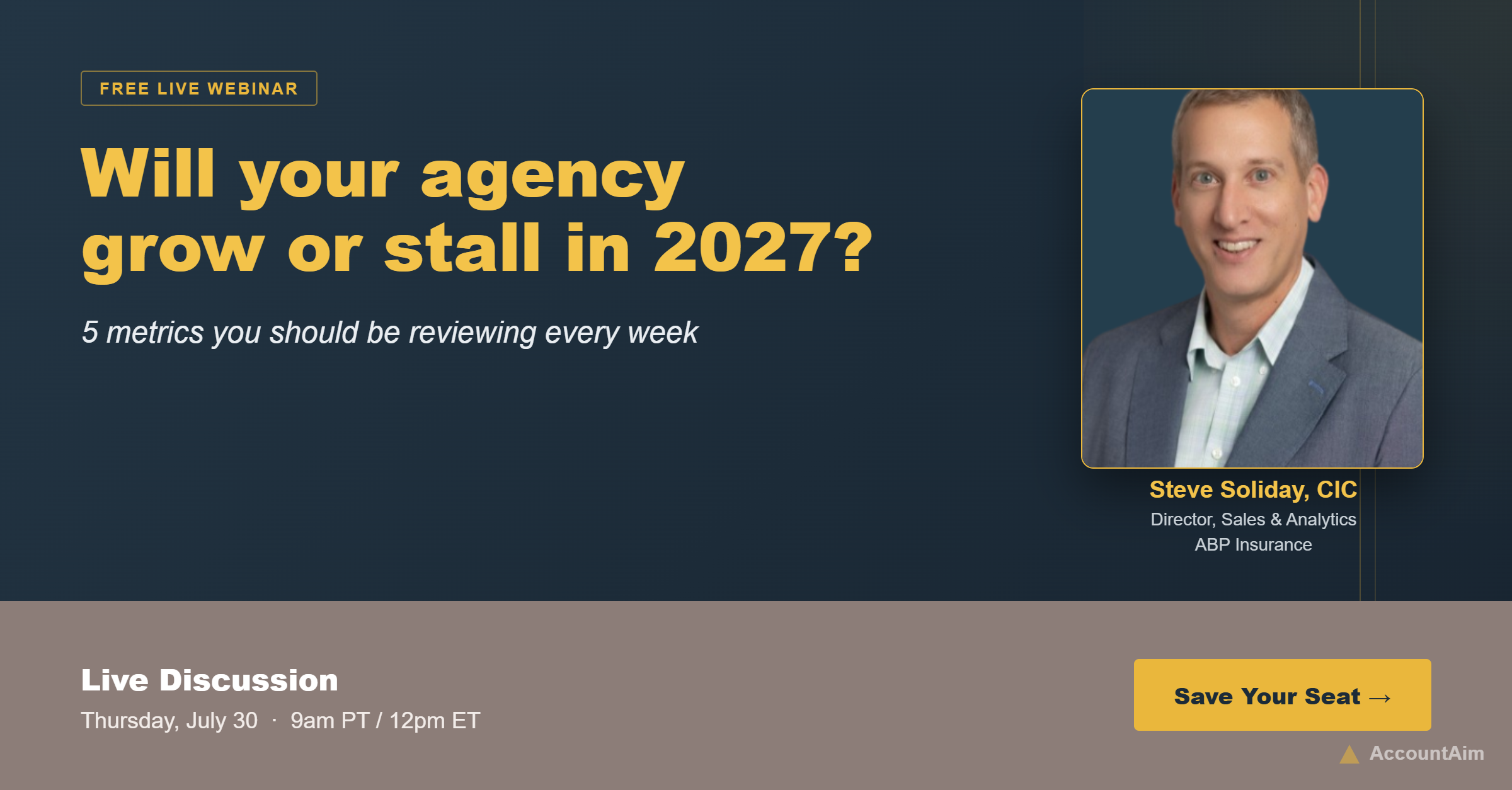 Webinar overview: 5 metrics for hitting growth targets at your insurance agency
